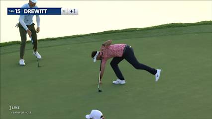 Brett Drewitt makes birdie on No. 15 at Honda