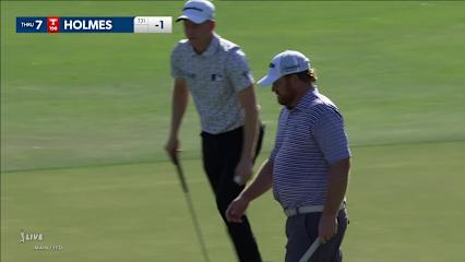 J.B. Holmes jars 26-footer for birdie at Honda