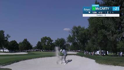Matt McCarty makes birdie on No. 12 at Albertsons Boise Open