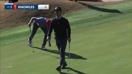 Philip Knowles uses slope to set up birdie at The American Express
