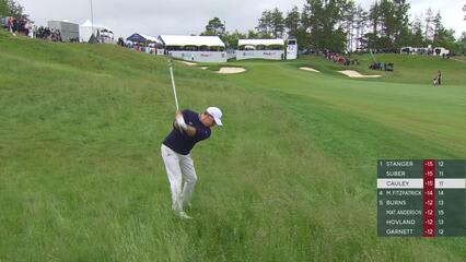 Bud Cauley holes 93-foot shot from rough for birdie on No. 12 at RBC Canadian