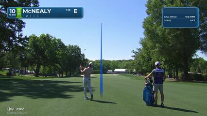 Maverick McNealy taps in for birdie on No. 10 at Truist Championship