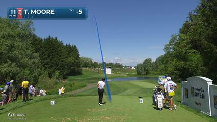 Taylor Moore hits tee shot to 9 feet, sets up birdie on No. 11 at RBC Canadian