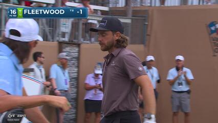 Tommy Fleetwood hits tee shot to 7 feet, sets up birdie on No. 16 at Valero