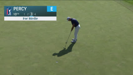 Cameron Percy makes birdie at Fortinet Champ