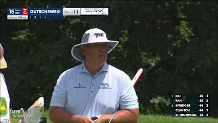 Scott Gutschewski goes back-to-back with birdie on No. 15 at John Deere