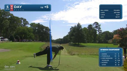 Jason Day reaches par-5 No. 5 in two, makes eagle at Wyndham