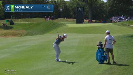 Maverick McNealy makes birdie on No. 2 at Travelers
