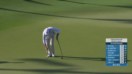 Trace Crowe sinks 17-foot birdie putt on No. 13 at Mexico Open