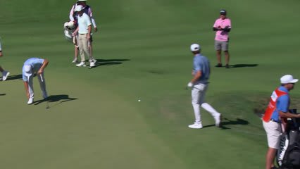 Gordon Sargent drains 28-foot putt for birdie on No. 14 at Mexico Open