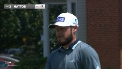 Tyrrell Hatton's tee shot to 6 feet yields birdie at TOUR Championship
