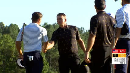 Mito Pereira putts to within 2 feet to earn tie at Presidents Cup