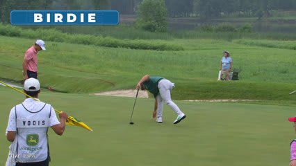 Will Gordon drains 12-foot birdie putt on No. 2 at John Deere