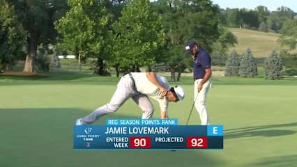 Jamie Lovemark makes birdie on No. 9 at Pinnacle Bank