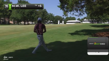 Min Woo Lee sinks 4-foot birdie putt on No. 16 at FedEx St. Jude