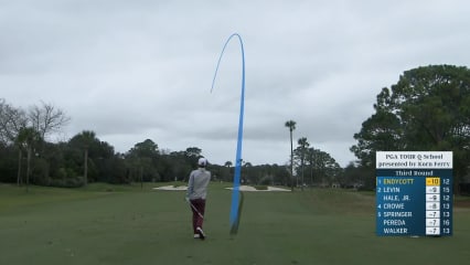 Harrison Endycott throws a dart to yield birdie at PGA TOUR Q-School