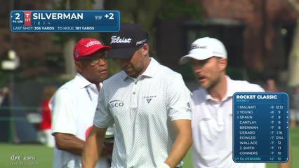 Ben Silverman gets up-and-down from 184 yards for birdie on No. 2 at Rocket Classic