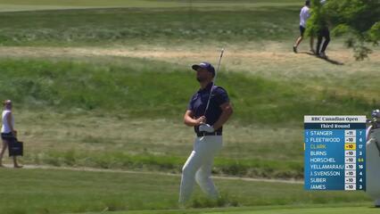 Wyndham Clark taps in from 1 foot for birdie on No. 18 at RBC Canadian