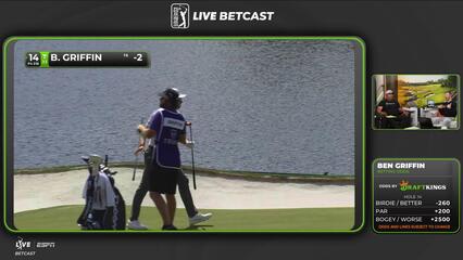 Ben Griffin drains 15-inch putt for birdie on No. 14 at Truist Championship