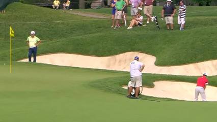 Whee Kim’s hole-out bunker shot at the Memorial