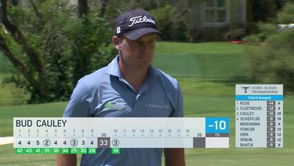 Bud Cauley rolls in birdie putt at FedEx St. Jude