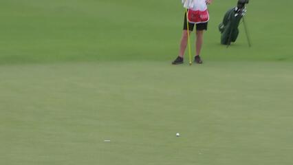 Richard Green makes birdie on No. 16 at Mitsubishi Electric Championship at Hualalai