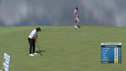 Chad Ramey sinks 25-foot birdie putt on No. 15 at ISCO Championship