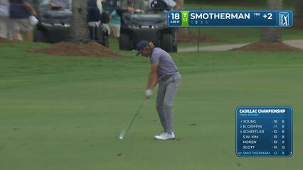 Austin Smotherman's 170-yard approach sets up birdie on No. 18 at Cadillac