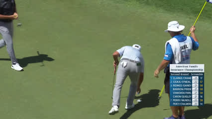 Team Stankowski/Parel makes birdie on No. 18 at American Family Insurance Championship