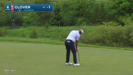 Lucas Glover sinks 9-foot birdie putt on No. 6 at RBC Canadian