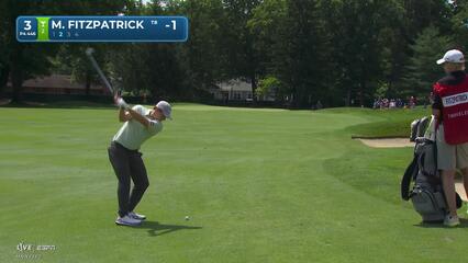Matt Fitzpatrick's 158-yard approach sets up birdie on No. 3 at Travelers