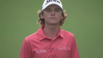 Will Wilcox drains 61-foot eagle putt for the Shot of the Day