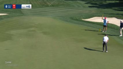 Brian Gay rolls in 32-footer for birdie at Valspar