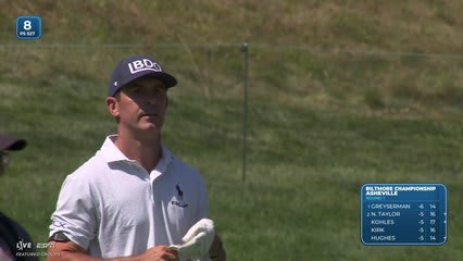 Billy Horschel sinks 16-inch birdie putt on No. 8 at Biltmore Championship