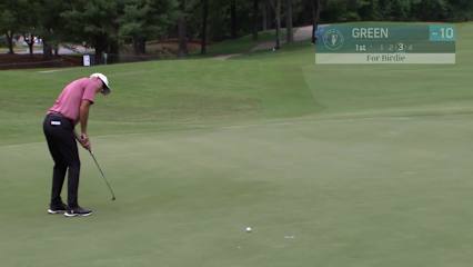 Richard Green makes birdie on No. 1 at Regions Tradition