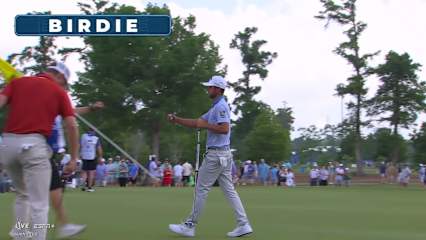 Adam Svensson makes birdie on No. 2 at Zurich Classic
