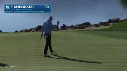 Brandt Snedeker makes 14-foot putt for birdie at The American Express