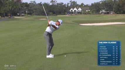 Michael Brennan makes birdie on No. 5 at The RSM Classic