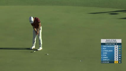 Jackson Koivun's 165-yard approach sets up birdie on No. 16 at Bank of Utah