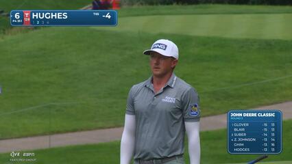 Mackenzie Hughes's 125-yard approach sets up birdie on No. 6 at John Deere
