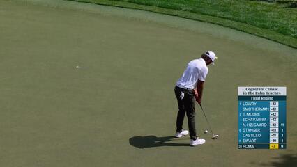 Max Homa sinks 15-foot birdie putt on No. 10 at Cognizant Classic