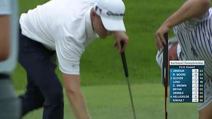 Adam Long's tee shot yields birdie at Barbasol