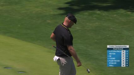 Harry Hall's 53-yard approach sets up birdie on No. 8 at Truist Championship