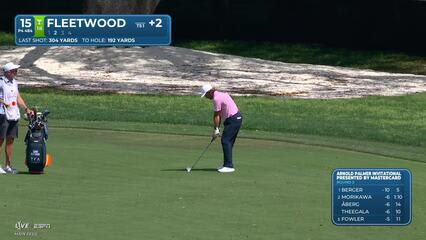 Tommy Fleetwood hits 192-yard approach to 3 feet, sets up birdie on No. 15 at Arnold Palmer