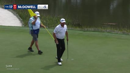Graeme McDowell drains birdie putt at RBC Heritage