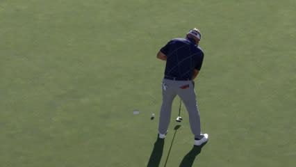 David Bransdon cards closing birdie at Dominion