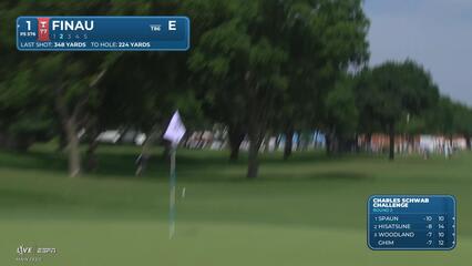 Tony Finau reaches par-5 No. 1 in two, makes birdie at Charles Schwab