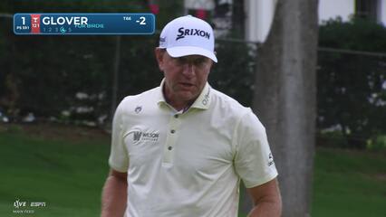 Lucas Glover sinks 8-foot birdie putt on No. 1 at Charles Schwab