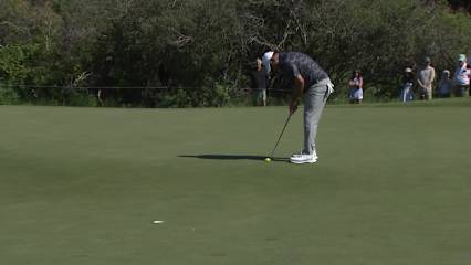 Ricardo Gonzalez makes birdie on No. 14 at Rogers Charity Classic