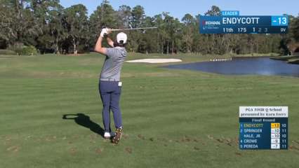 Harrison Endycott makes a nice birdie at PGA TOUR Q-School